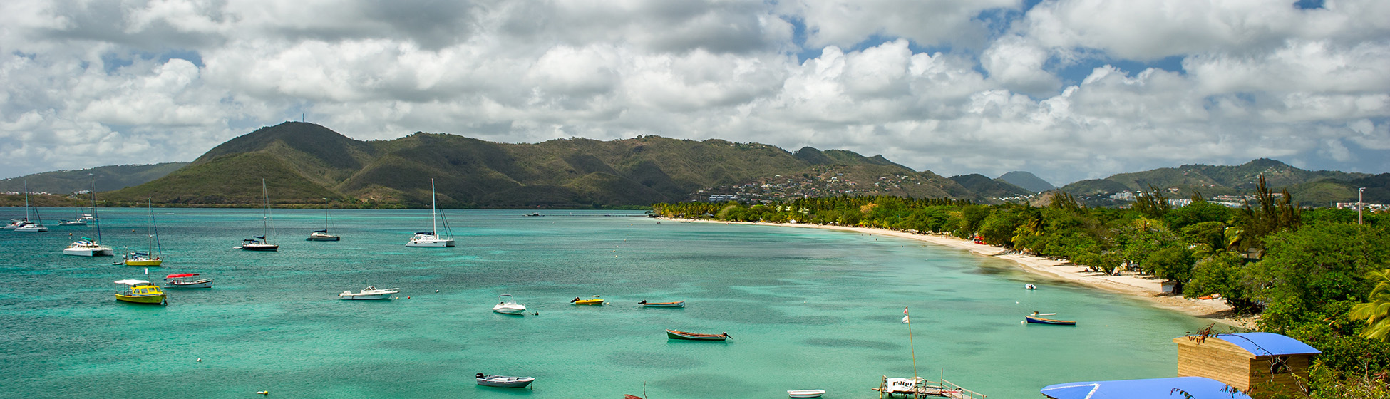 Plage sable blanc martinique