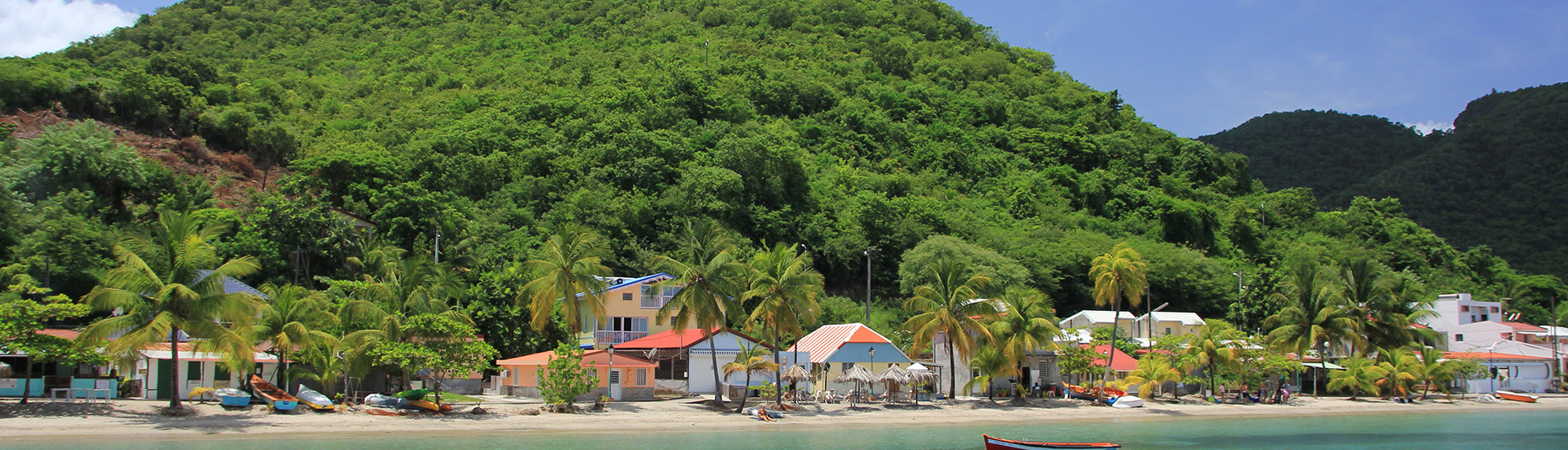 Plage noire martinique