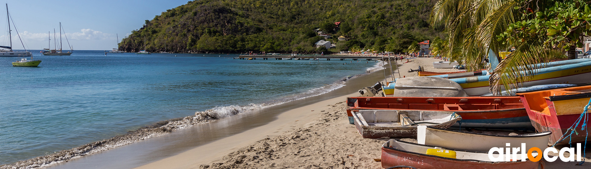 Plage sable blanc martinique