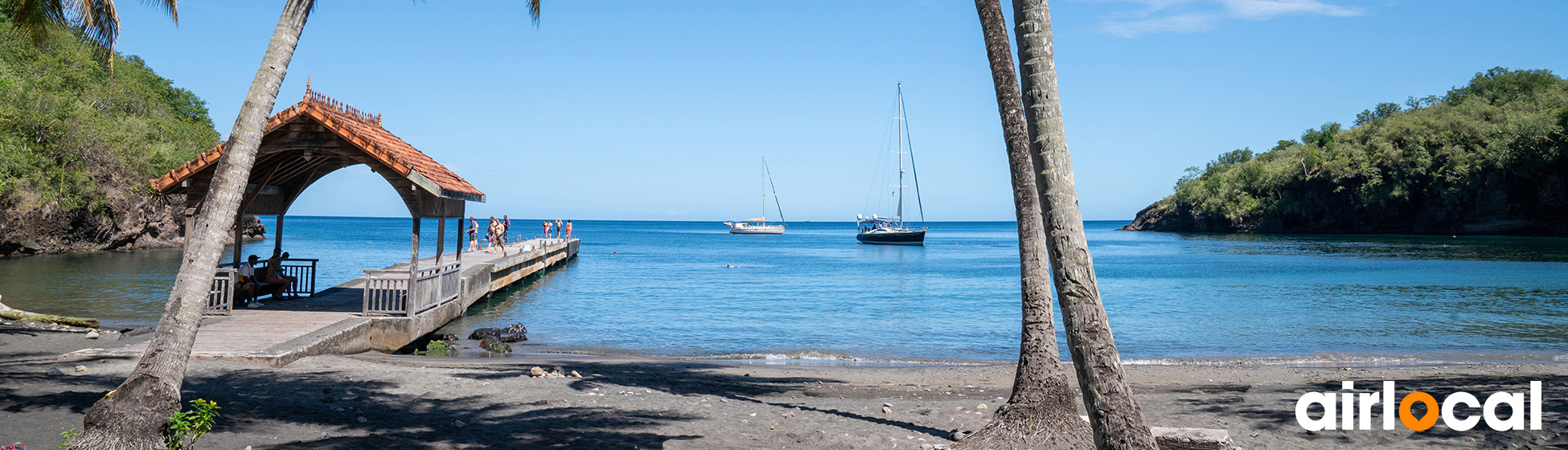 Plage sable blanc martinique