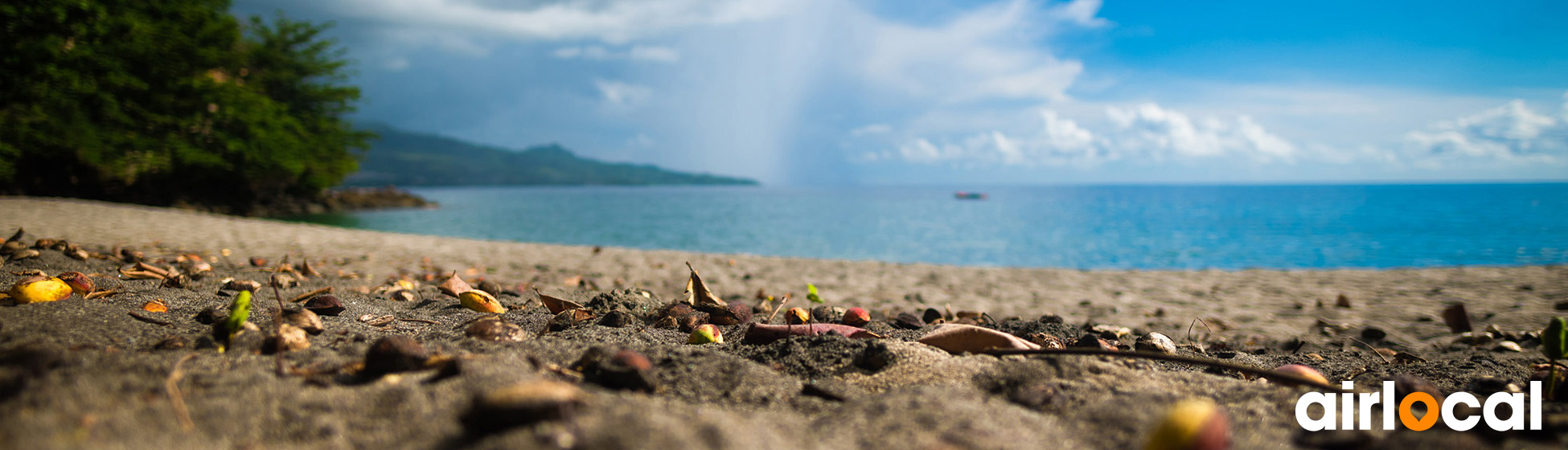 Plage sable blanc martinique