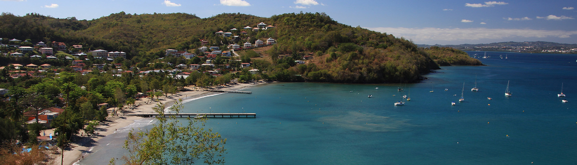 Plage sable blanc martinique