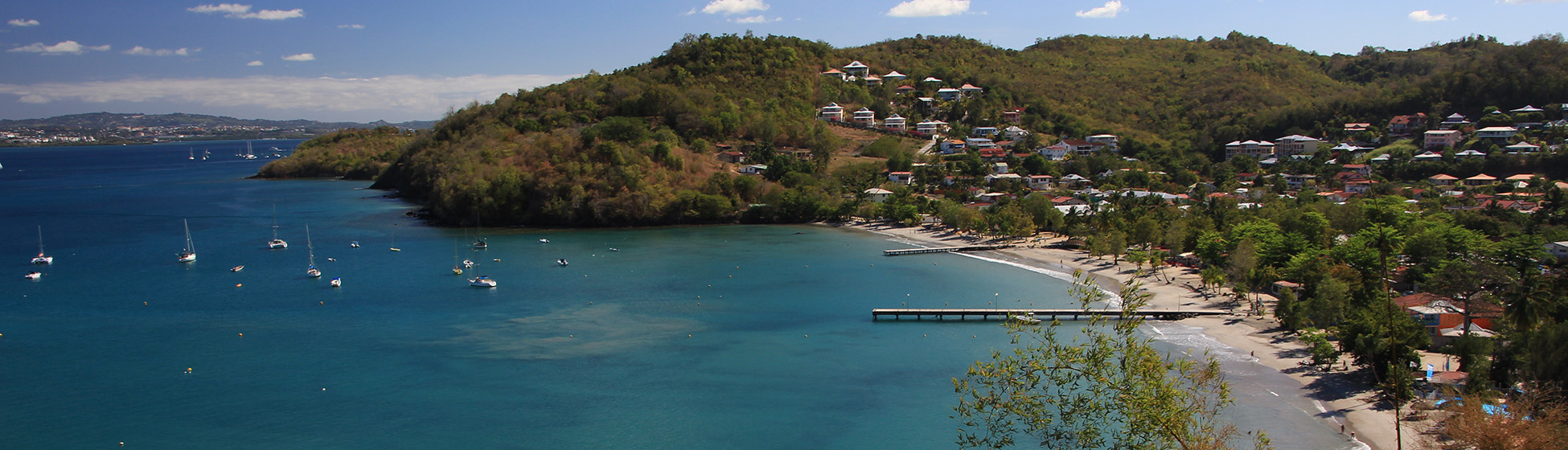 Plage noire martinique