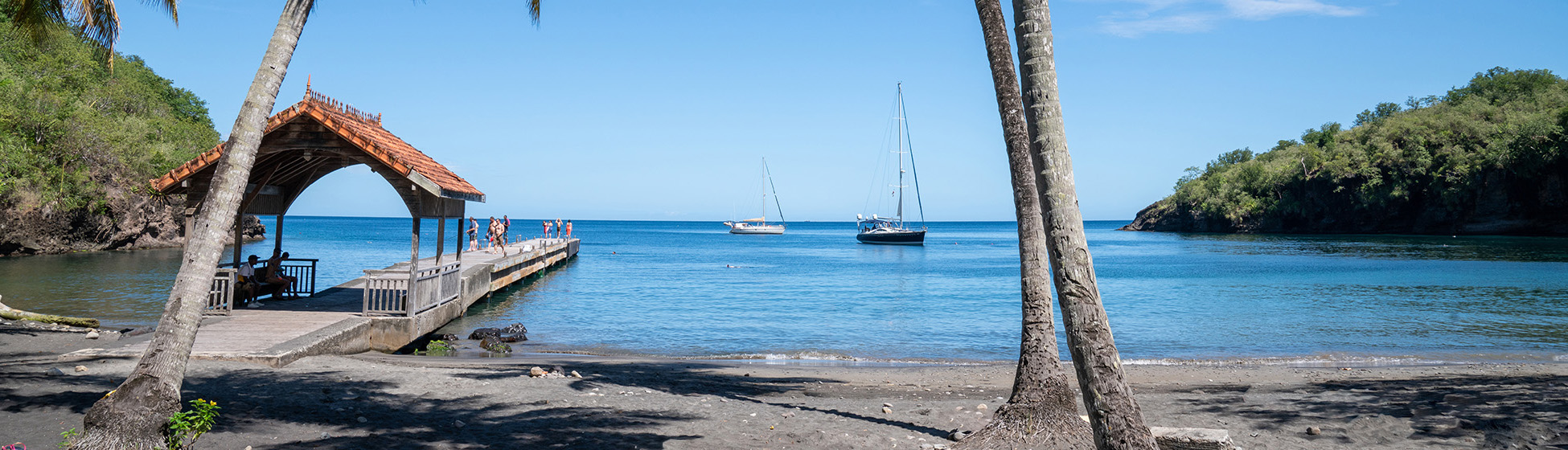 Plage sable blanc martinique