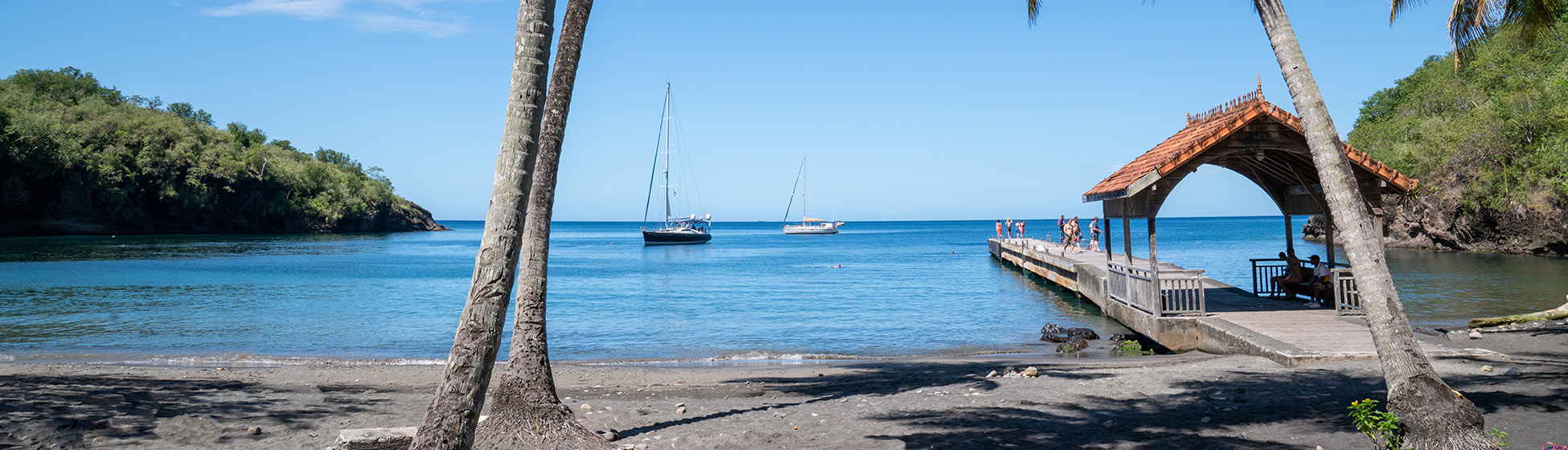 Plage sable blanc martinique