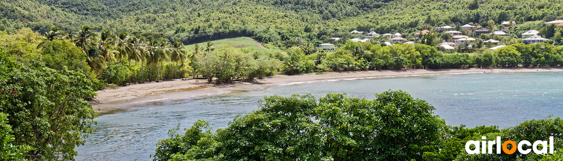 Plage sable blanc martinique