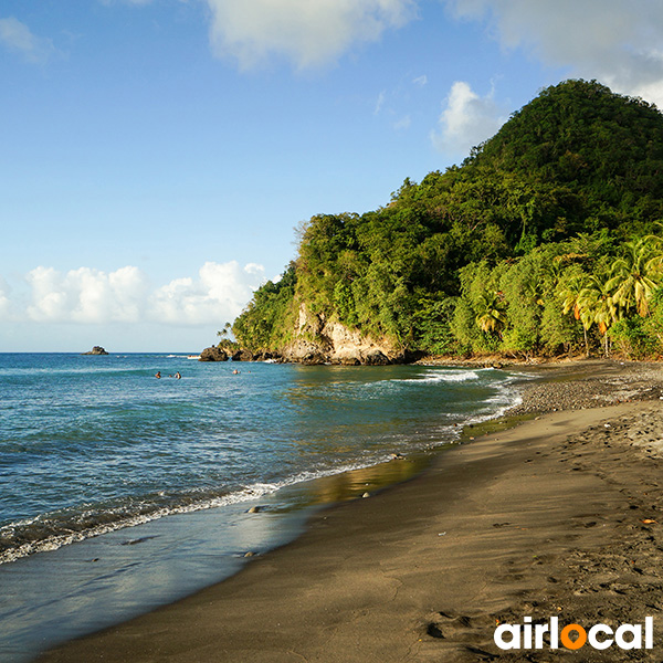 Paysage martinique plage