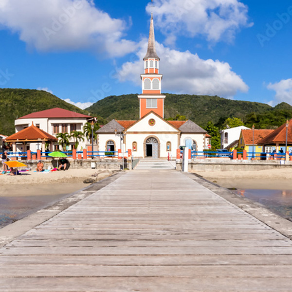 Plage sable blanc martinique