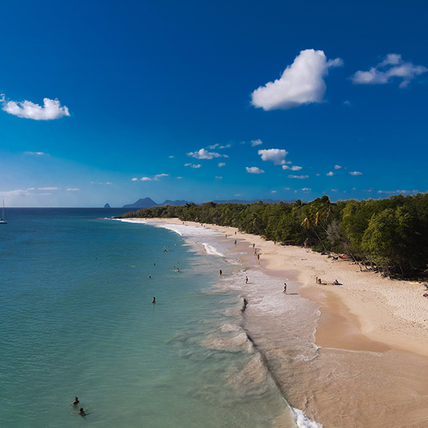 Carte plage martinique