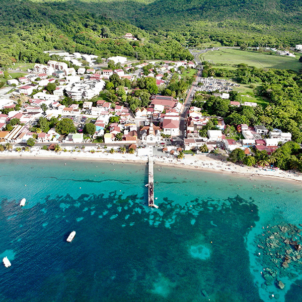 Plage sable blanc martinique