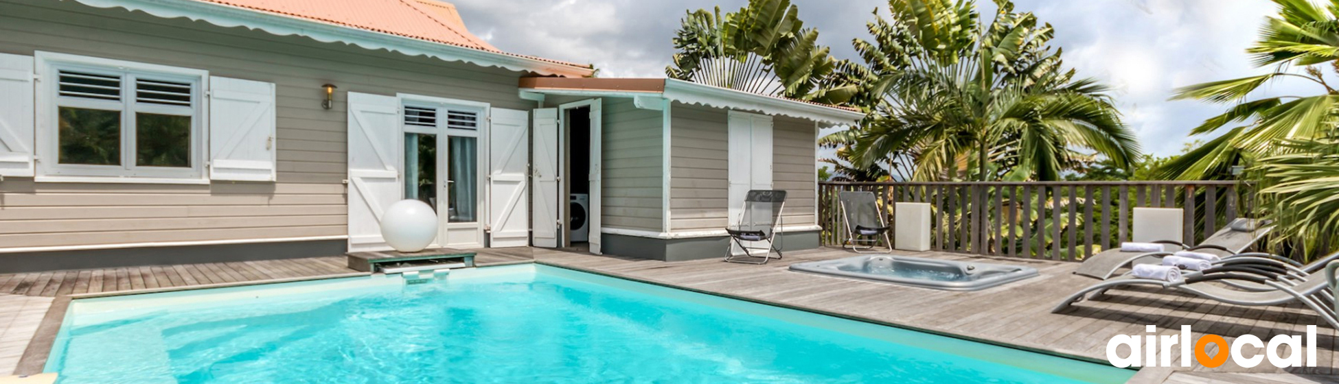 Maison de vacances avec piscine martinique